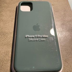 Apple silicone case - Pine Green